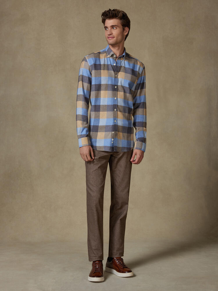 Howler flannel slim fit shirt - Button-down collar