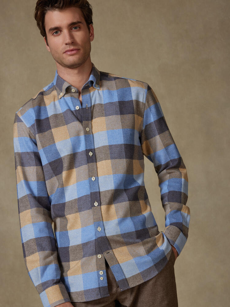 Howler flannel slim fit shirt - Button-down collar