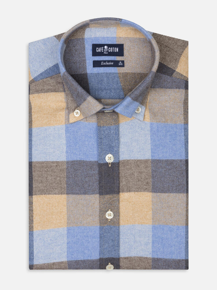 Howler flannel slim fit shirt - Button-down collar