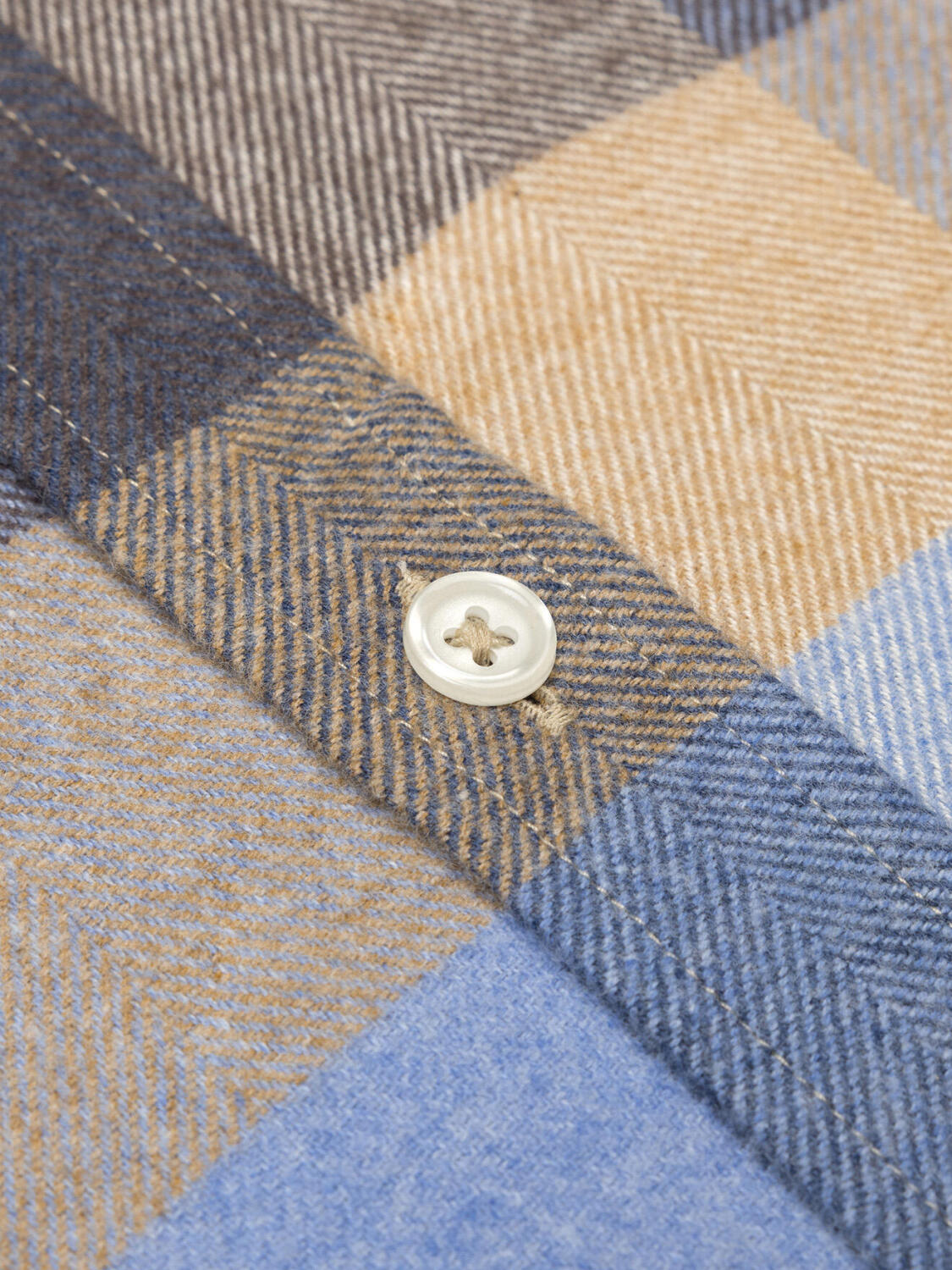 Tailiertes Hemd Howler aus Flanell - Button-Down-Kragen