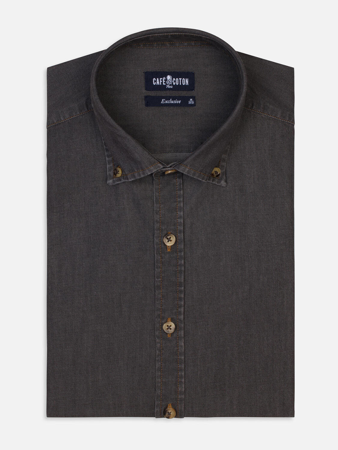 Slim-fit overhemd Lou - Knoopkraag