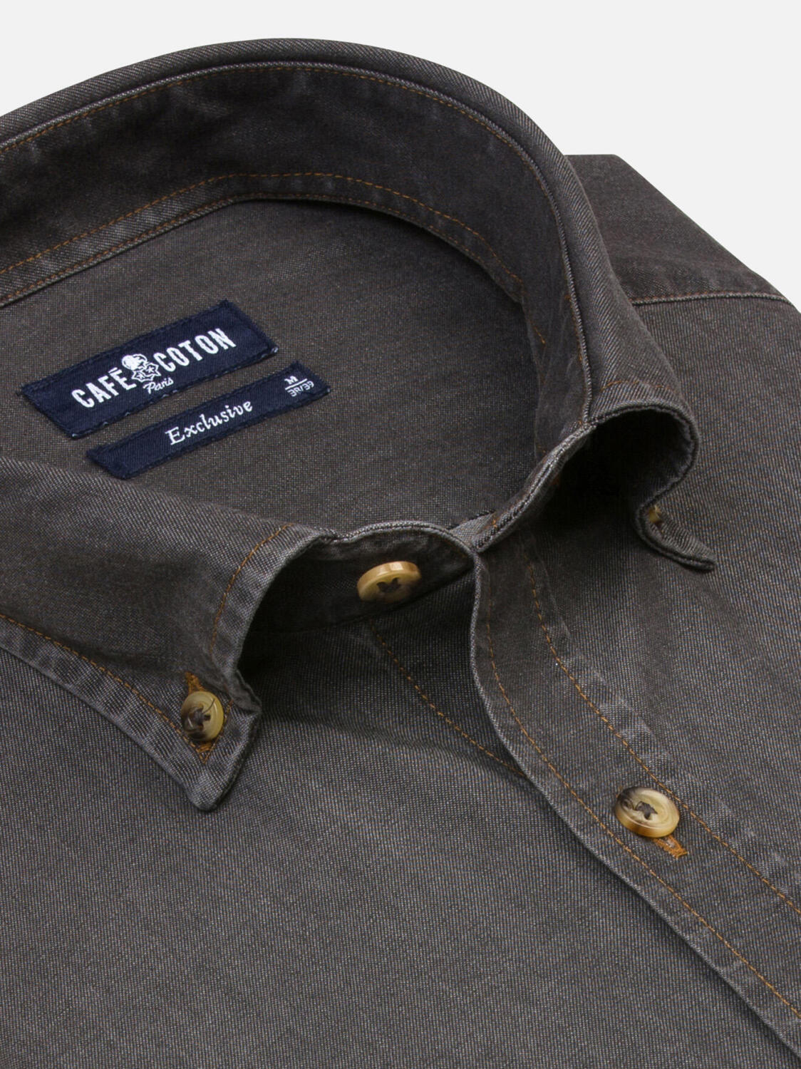 Slim-fit overhemd Lou - Knoopkraag