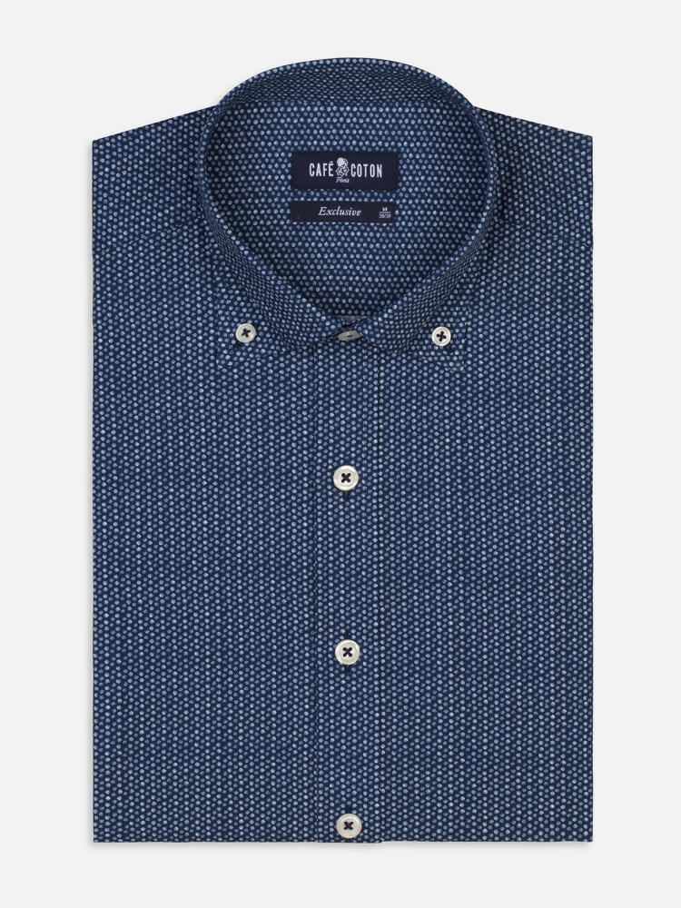 Chemise cintr&eacute;e Luca - Col Boutonn&eacute;