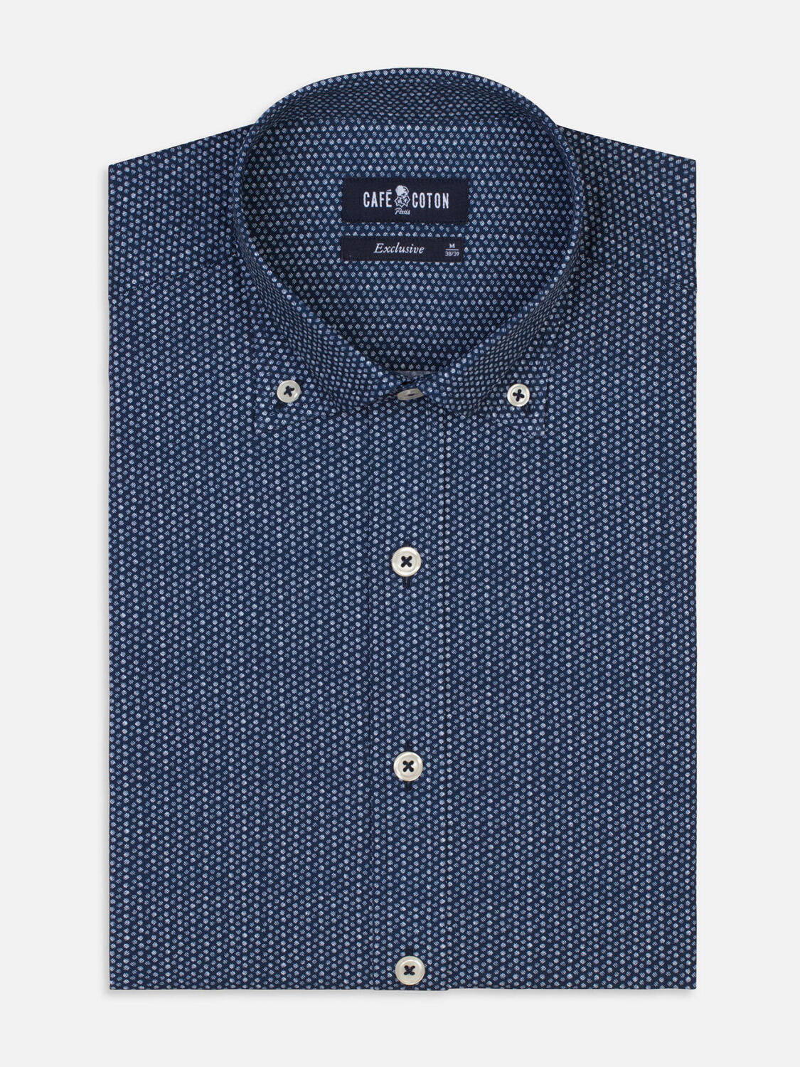 Tailliertes Hemd Luca - Button-Down-Kragen