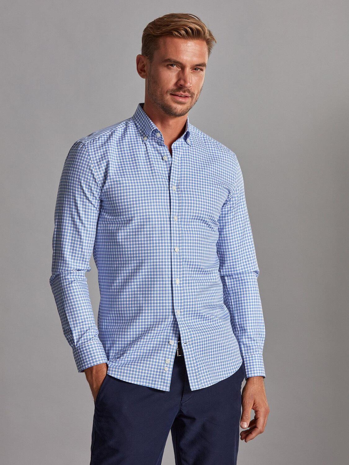 Mark tailliertes Hemd - Button-Down-Kragen