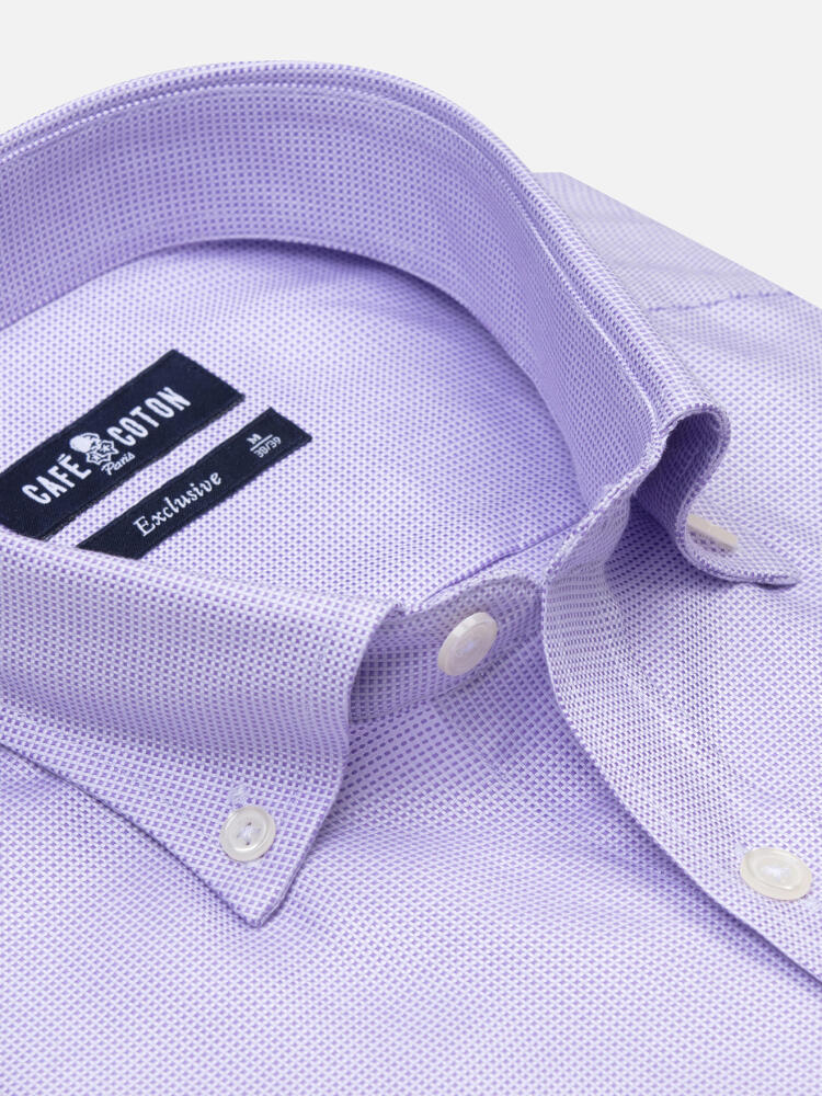 Camicia slim fit Parma - Colletto abbottonato