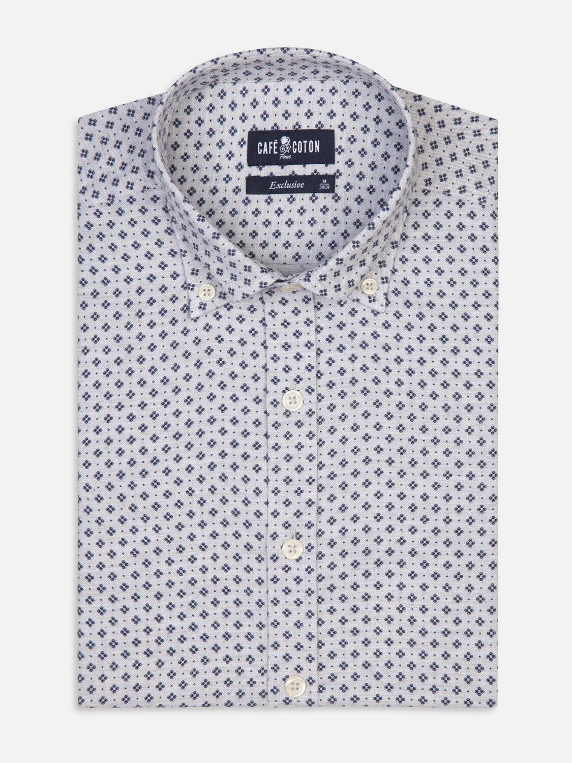Tailliertes Hemd Nelson - Button-Down-Kragen