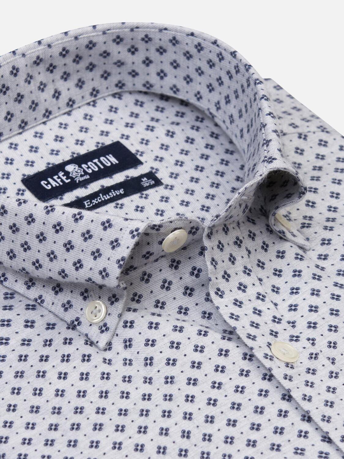 Tailliertes Hemd Nelson - Button-Down-Kragen