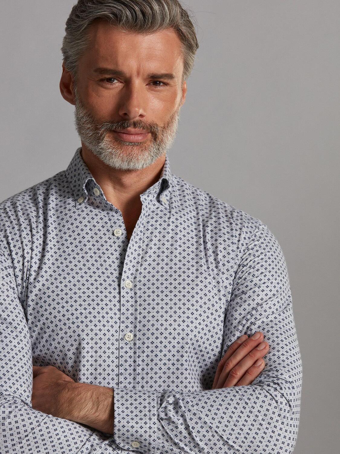 Tailliertes Hemd Nelson - Button-Down-Kragen