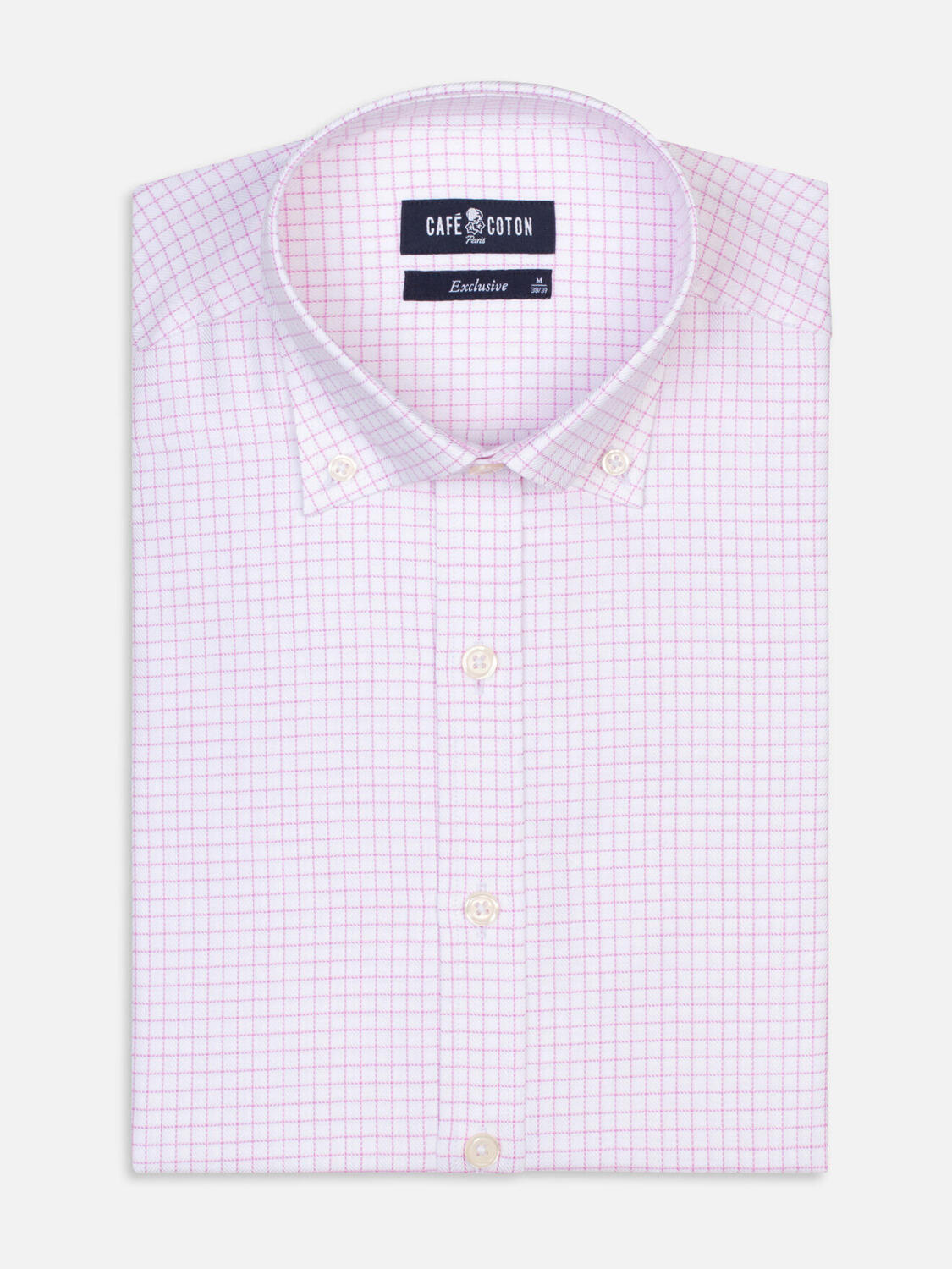 Tailliertes Hemd Oleg - Button-Down-Kragen