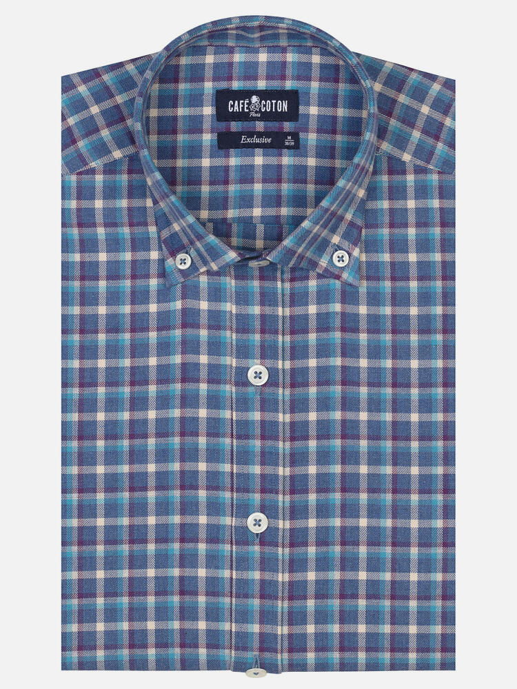 Tailliertes Hemd Pertinence - Button-Down-Kragen