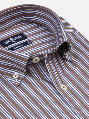 Camicia Pia slim - Collo button-down