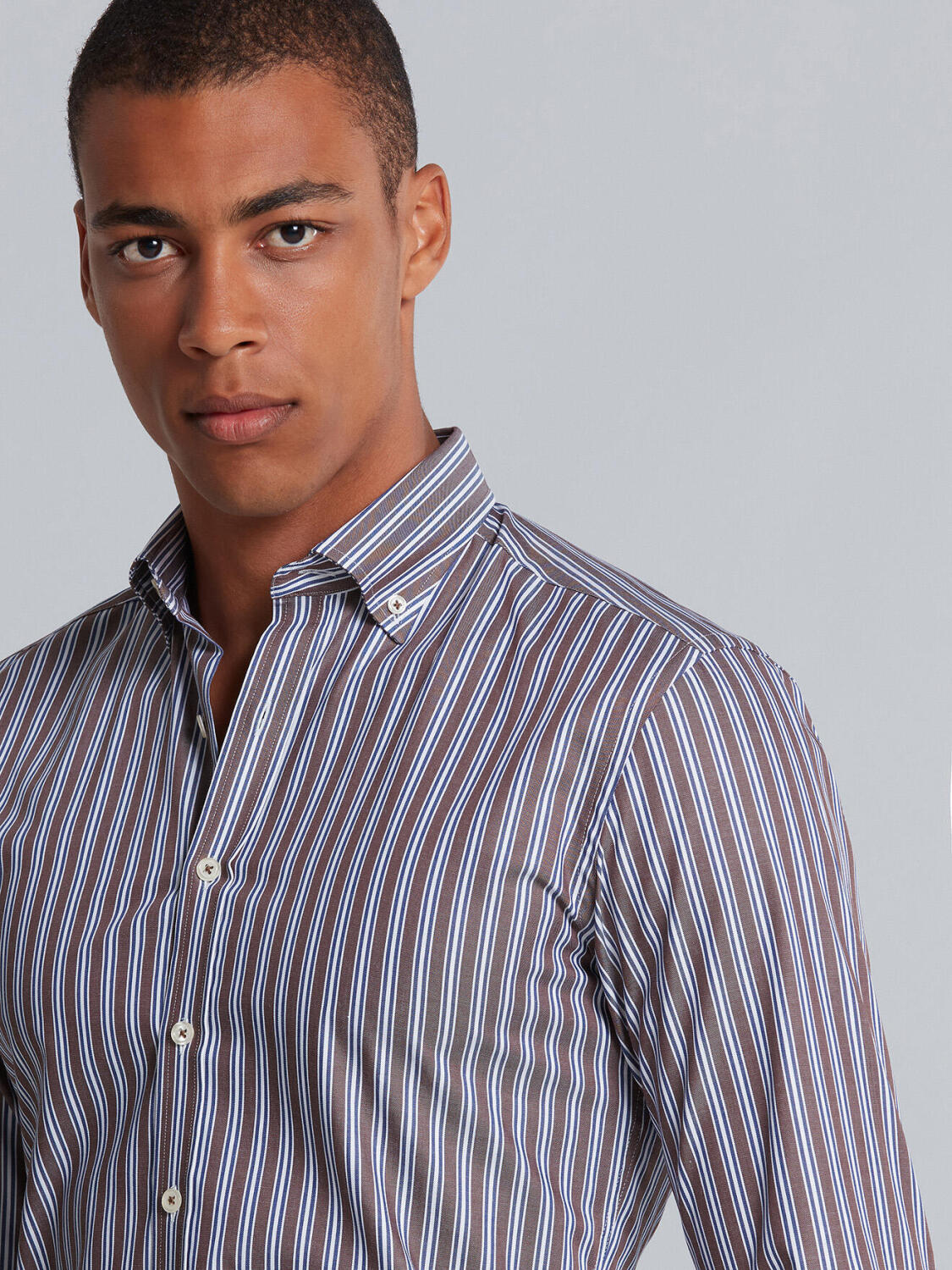 Camicia Pia slim - Collo button-down