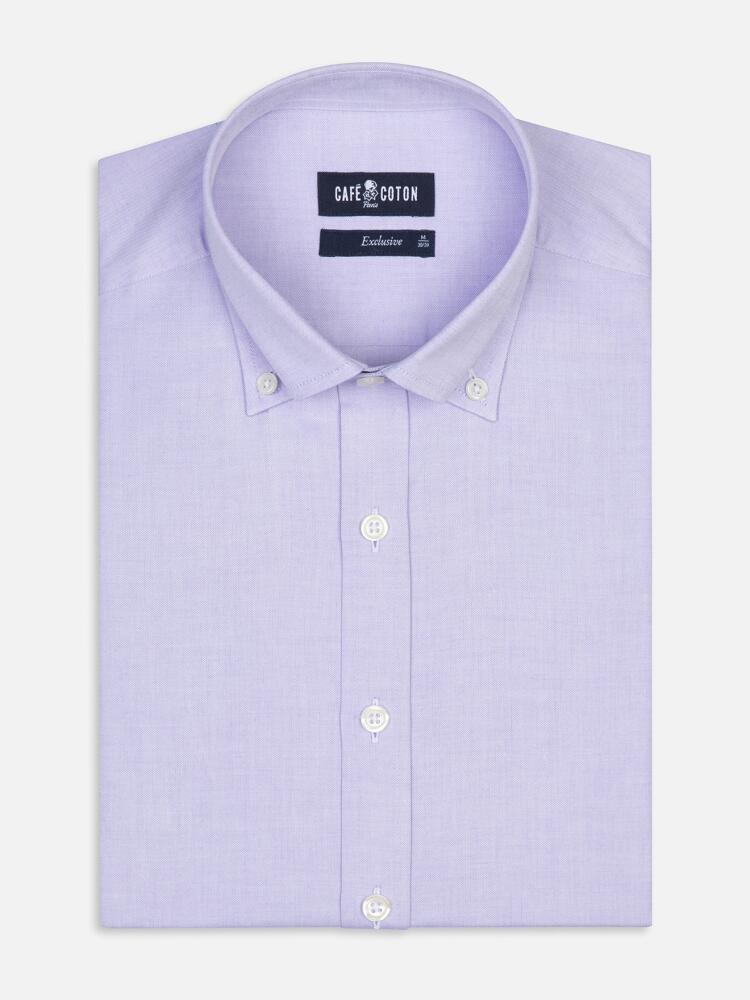 Pin Point purple fitted shirt - Buttoned collar