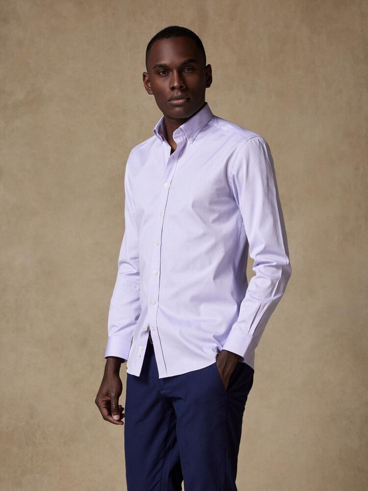 Pin Point purple fitted shirt - Buttoned collar