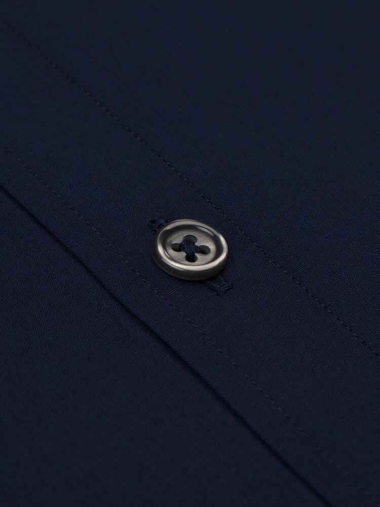 Navy poplin shirt