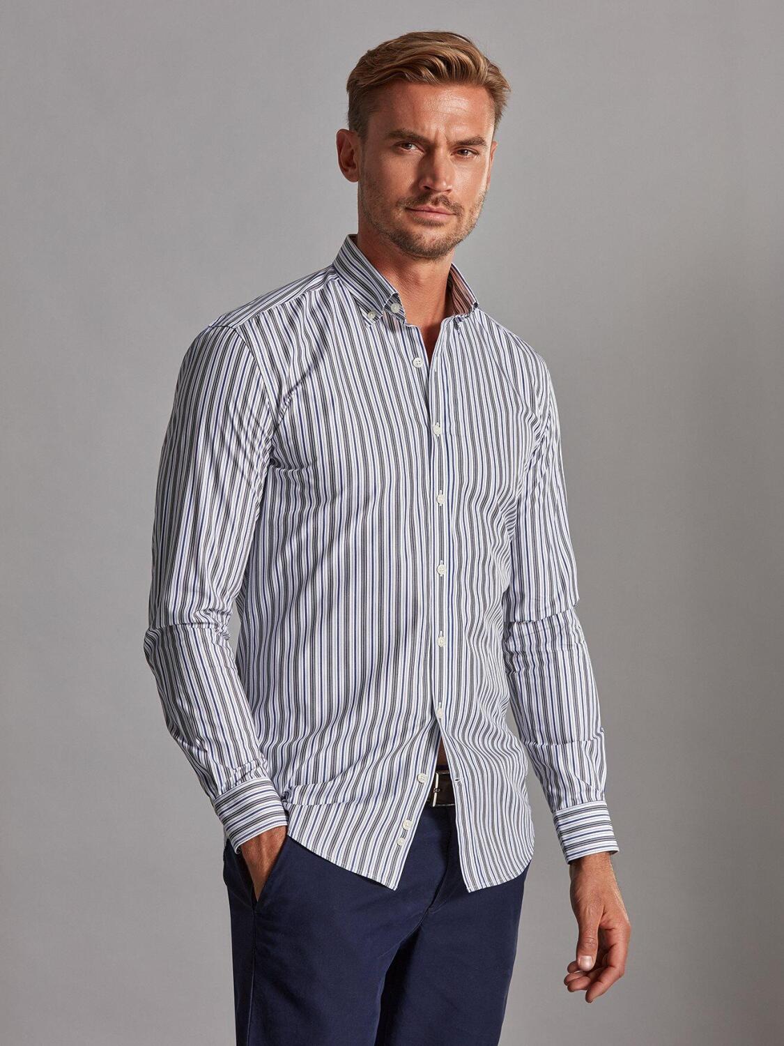 Camicia aderente Riley - Collo abbottonato