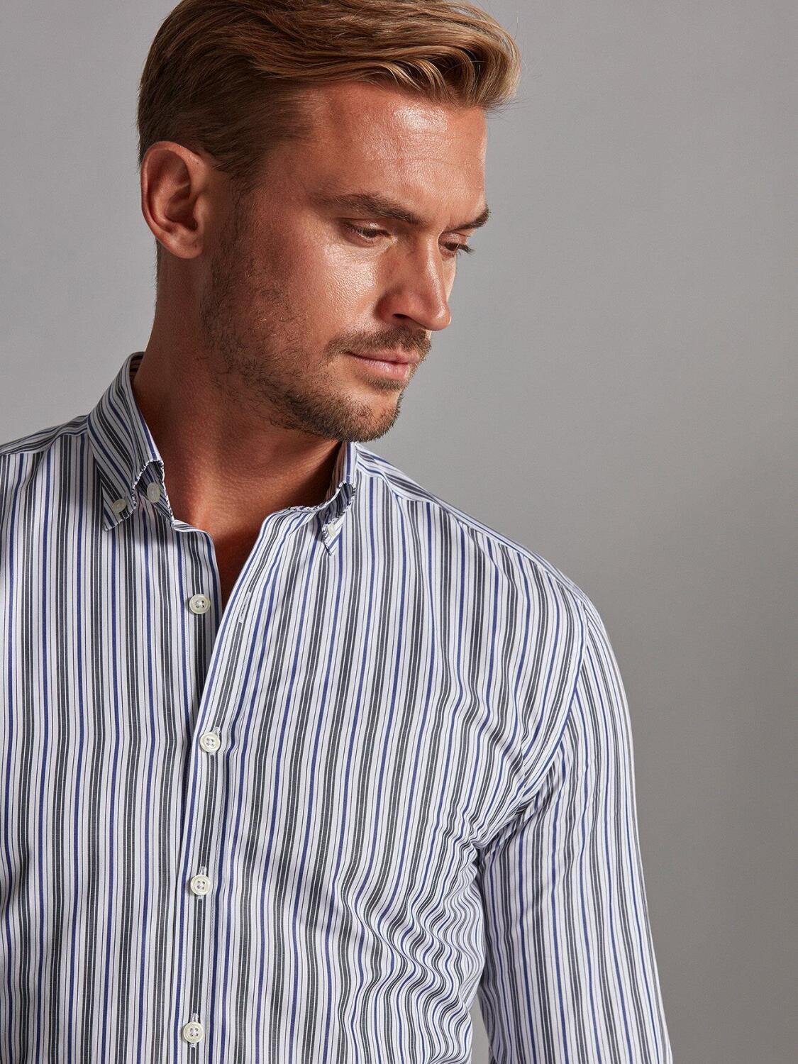 Camicia aderente Riley - Collo abbottonato