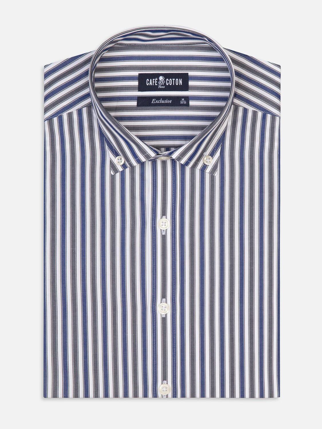 Robin getailleerd overhemd - Buttoned kraag