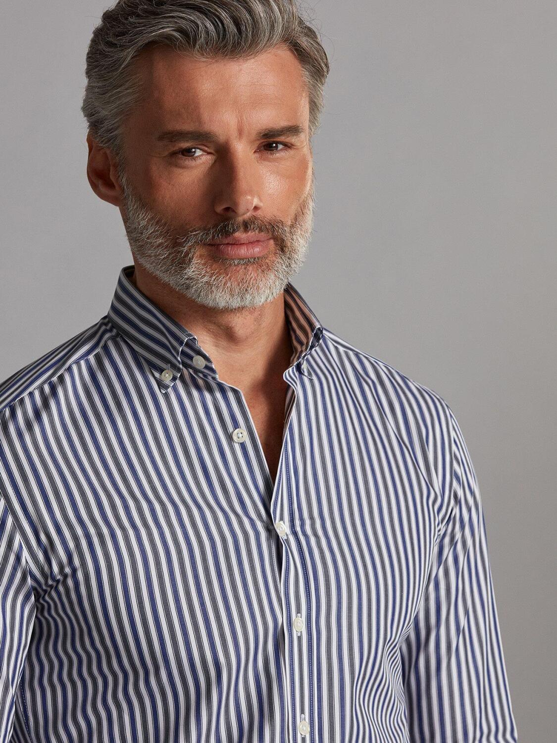 Robin getailleerd overhemd - Buttoned kraag