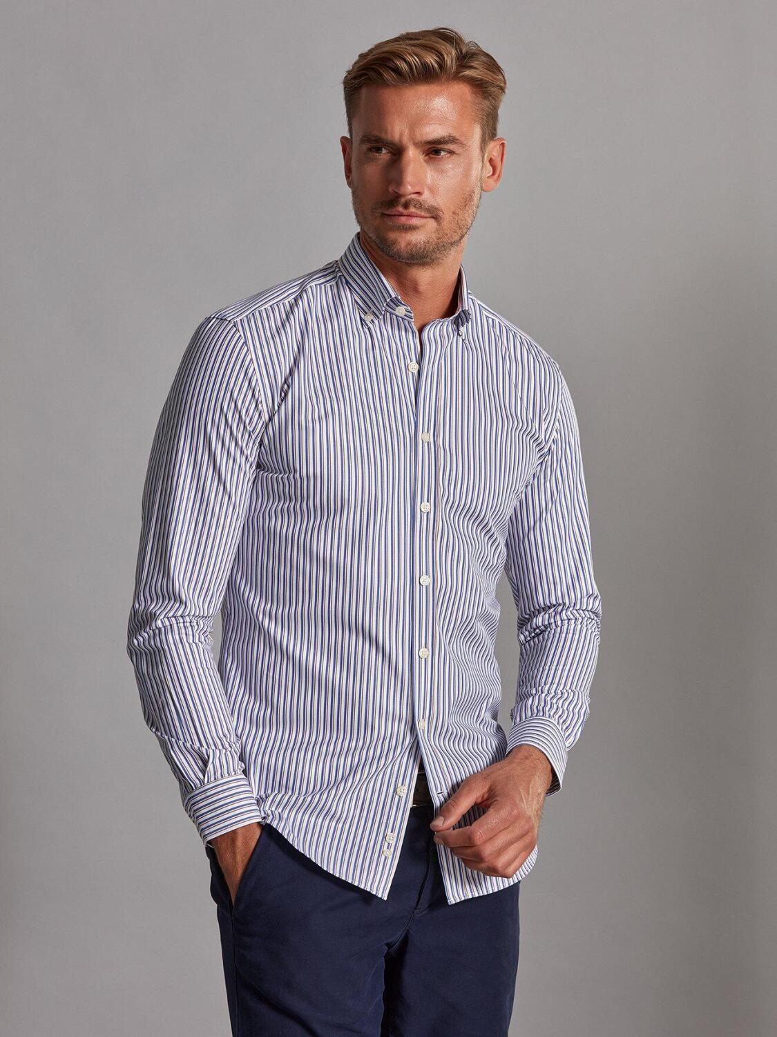 Stanley Slim Fit overhemd - Buttoned kraag
