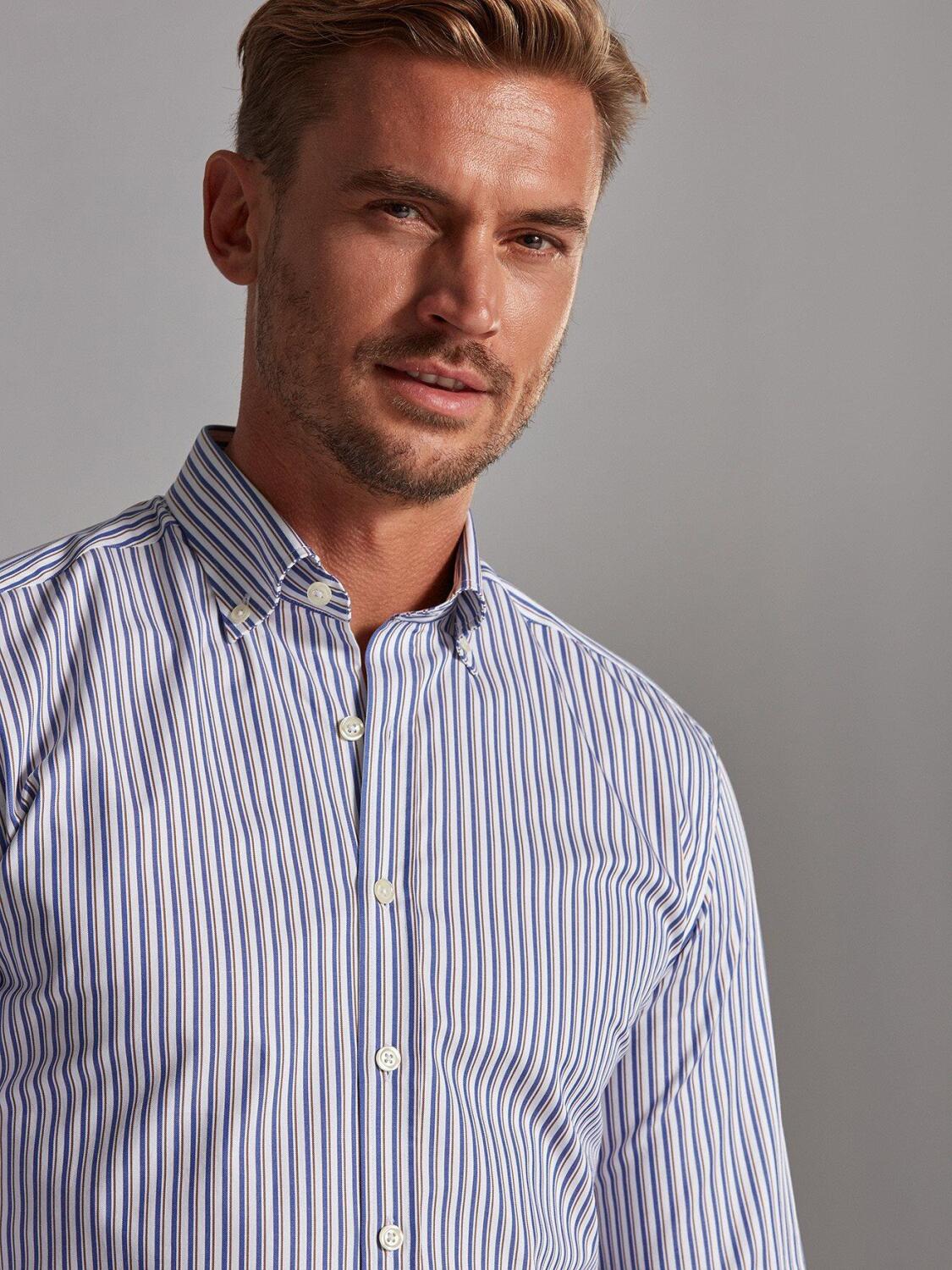 Stanley Slim Fit overhemd - Buttoned kraag