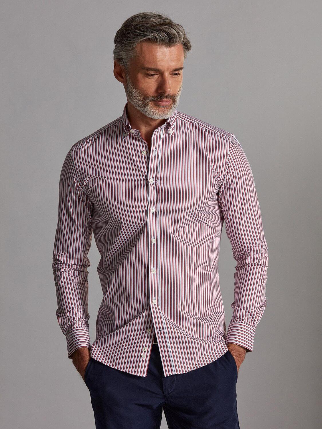 Stanley Slim Fit overhemd - Buttoned kraag