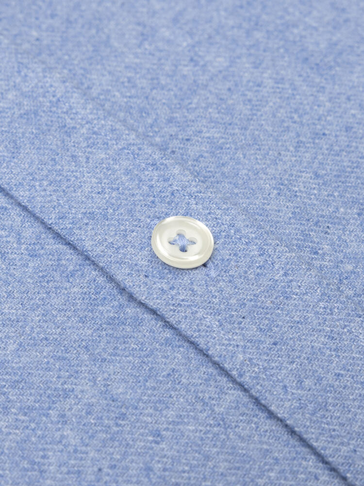 Storm sky flannel slim fit shirt - Button-down collar
