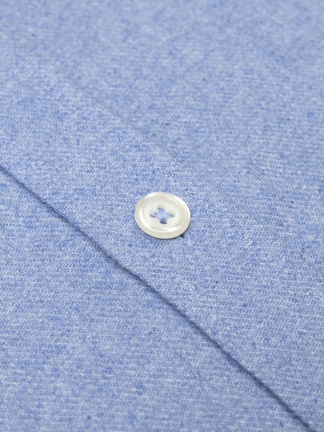 Storm sky flannel slim fit shirt - Button-down collar