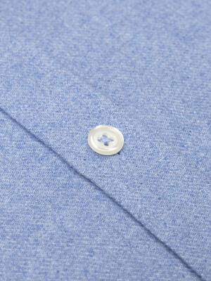 Storm sky flannel slim fit shirt - Button-down collar