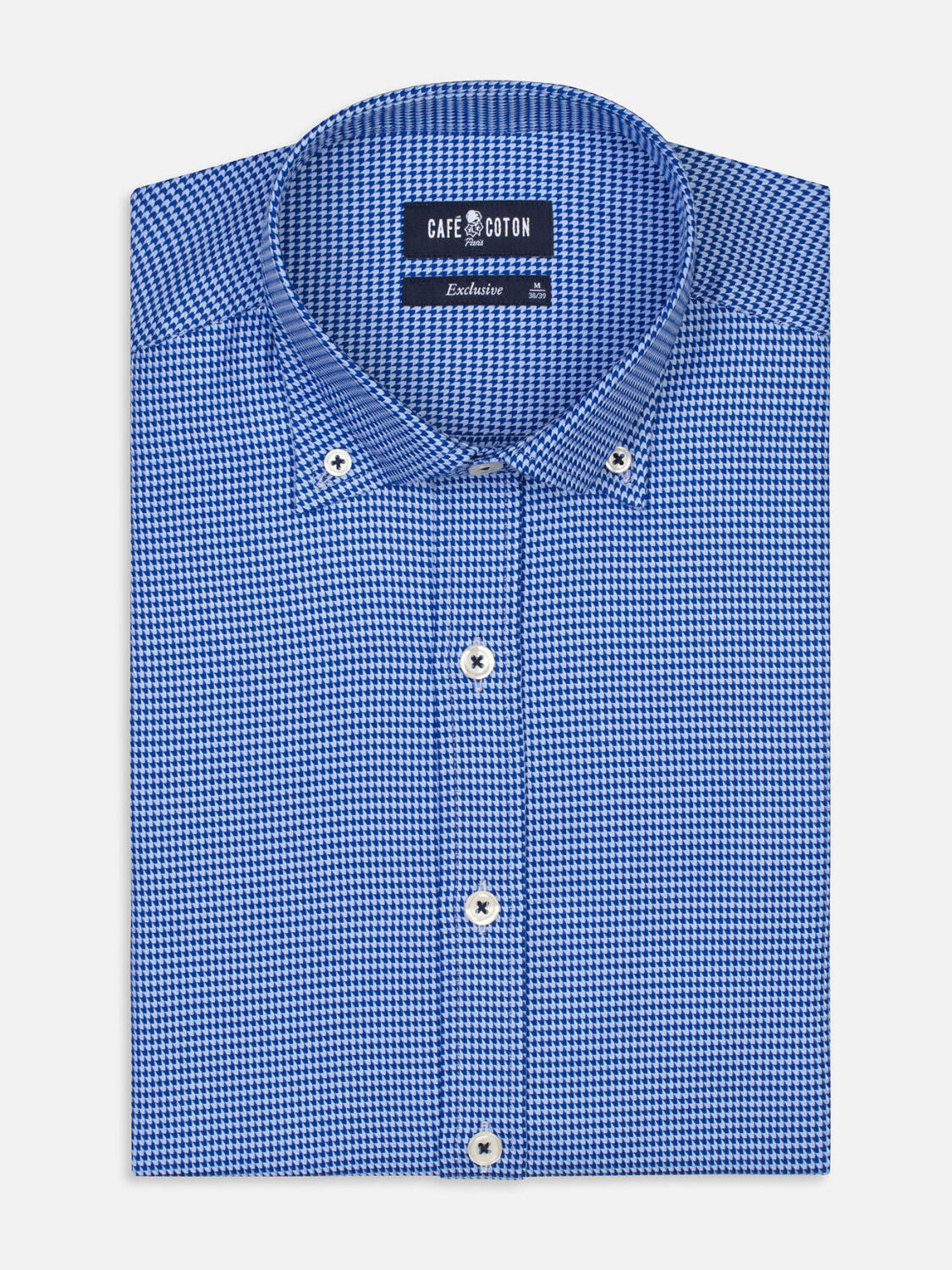 Theo Slim Fit overhemd - Buttoned kraag