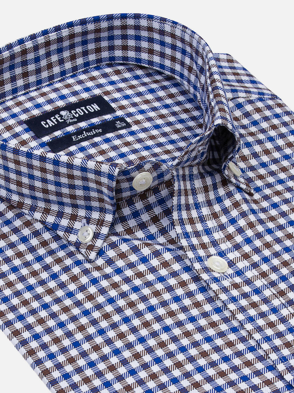 Todd bruin fitted shirt - Buttoned collar