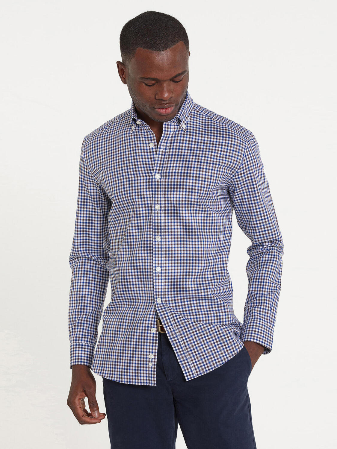 Todd bruin fitted shirt - Buttoned collar