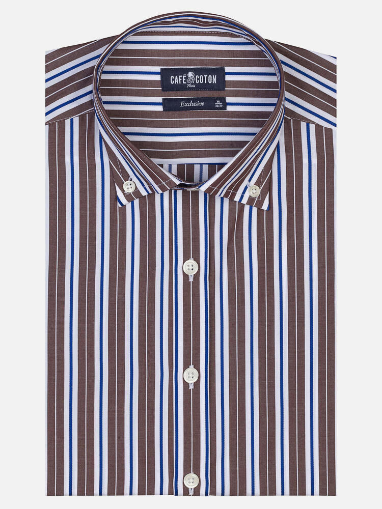 Chemise cintrée Toutain - Col Boutonné
