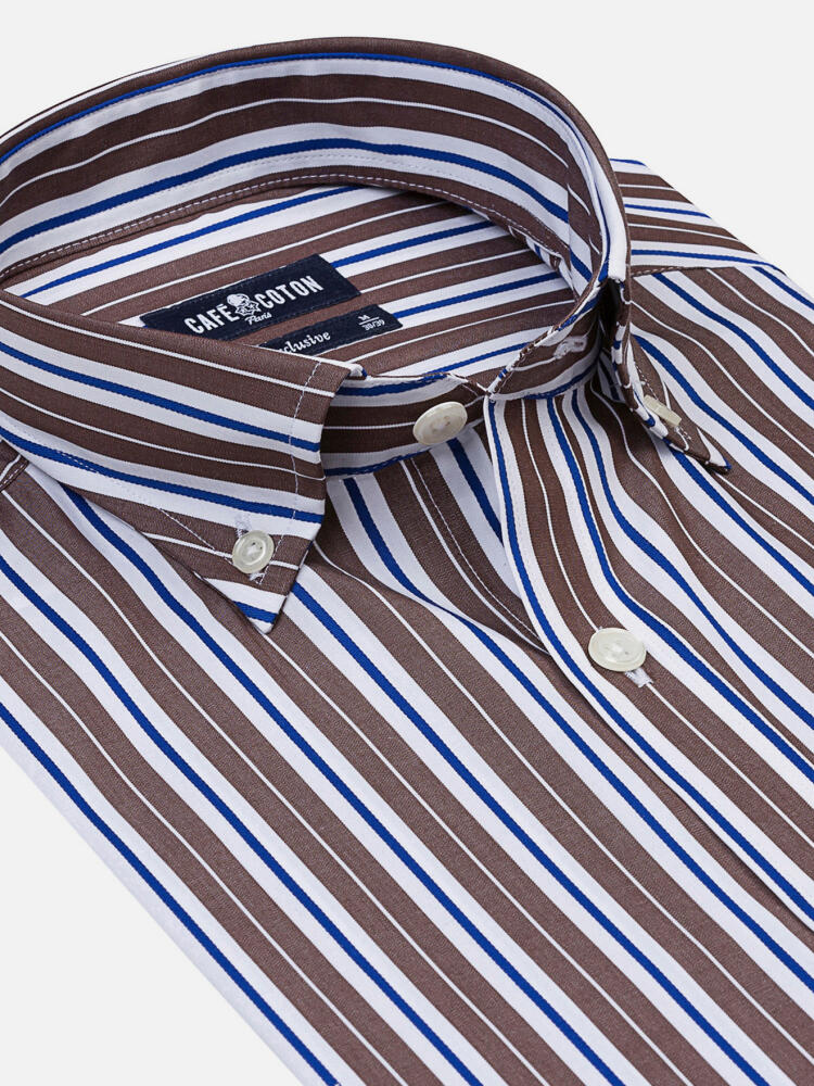Chemise cintrée Toutain - Col Boutonné