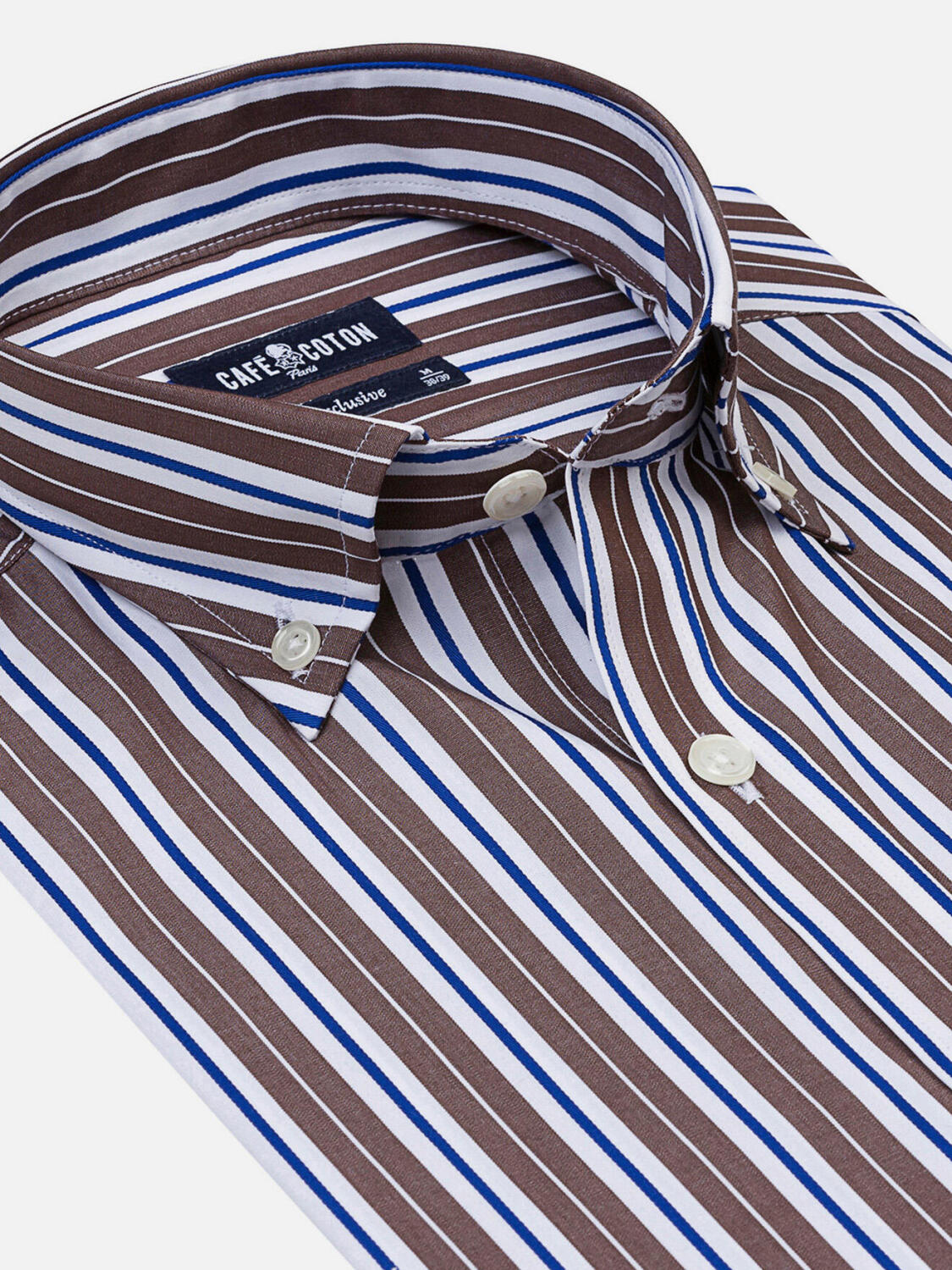 Chemise cintr&eacute;e Toutain - Col Boutonn&eacute;