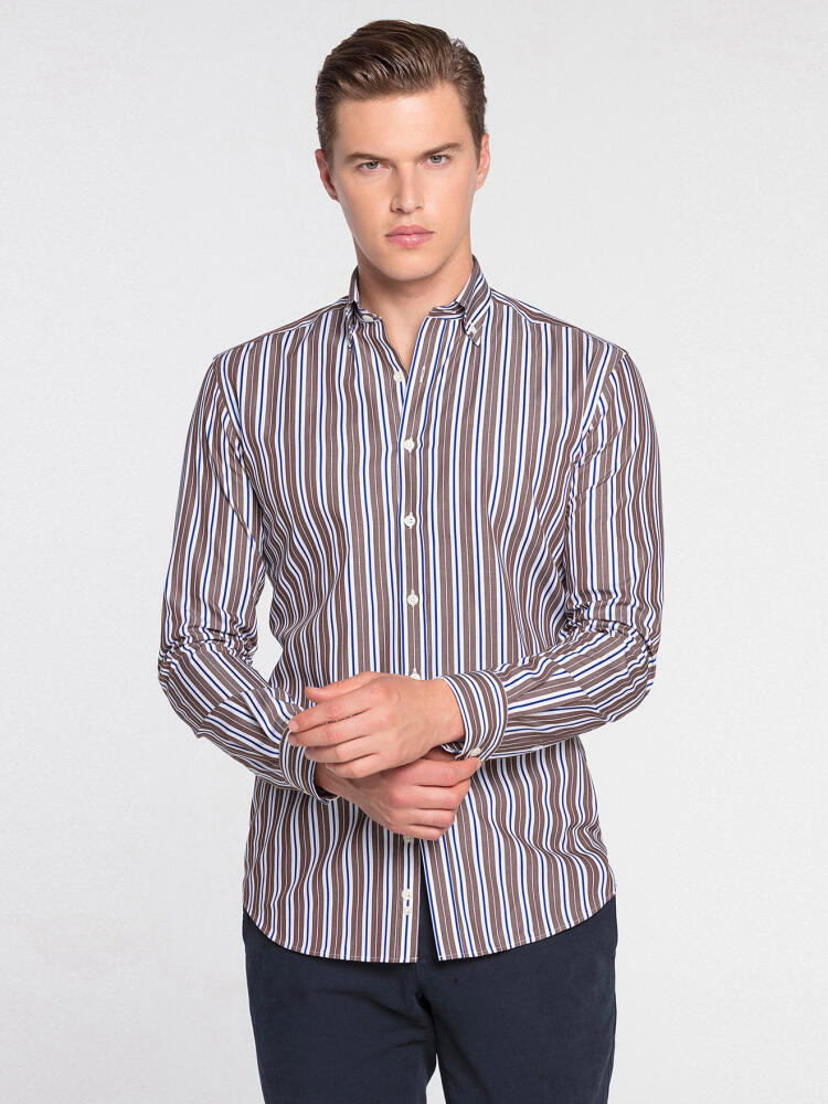 Chemise cintrée Toutain - Col Boutonné