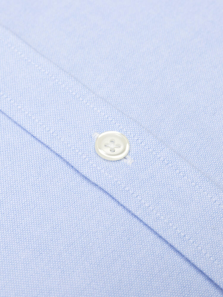 Vils sky brushed oxford slim fit shirt - Button-down collar