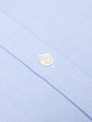 Vils sky brushed oxford slim fit shirt - Button-down collar