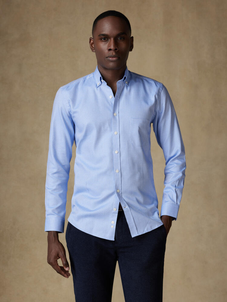 Hemels overhemd Smith  - Button-down kraag