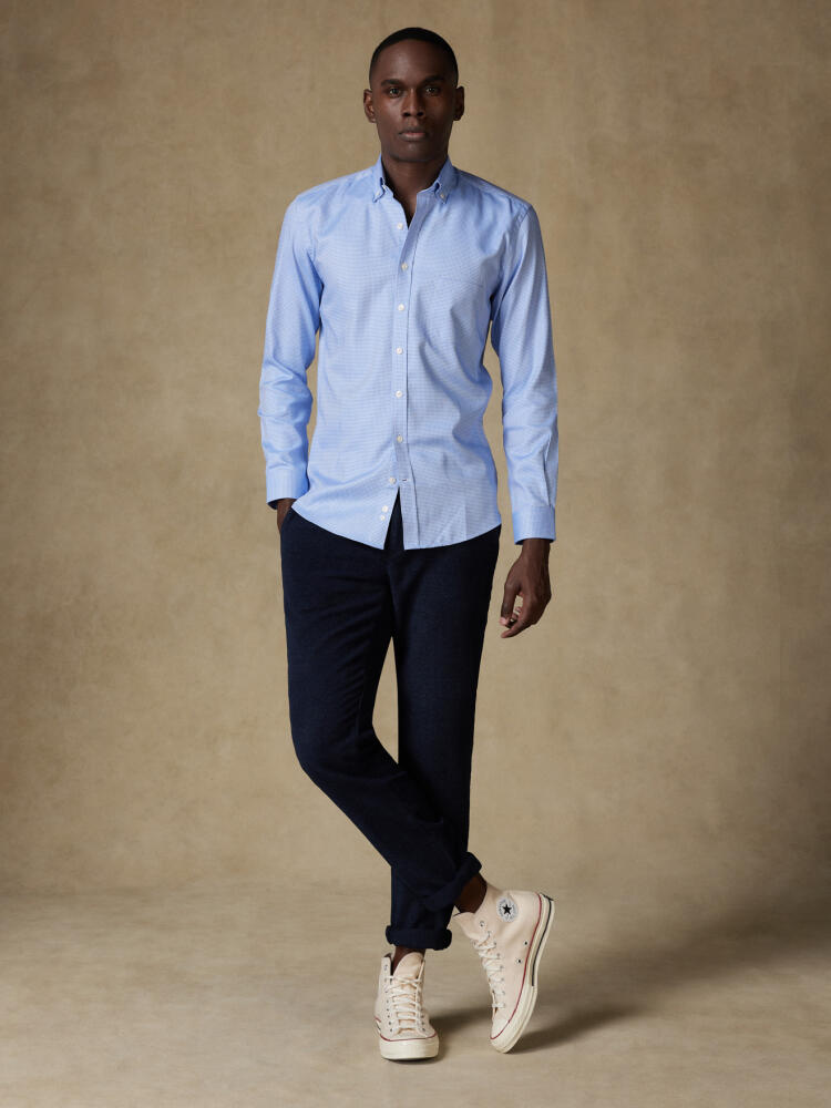 Hemels overhemd Smith  - Button-down kraag