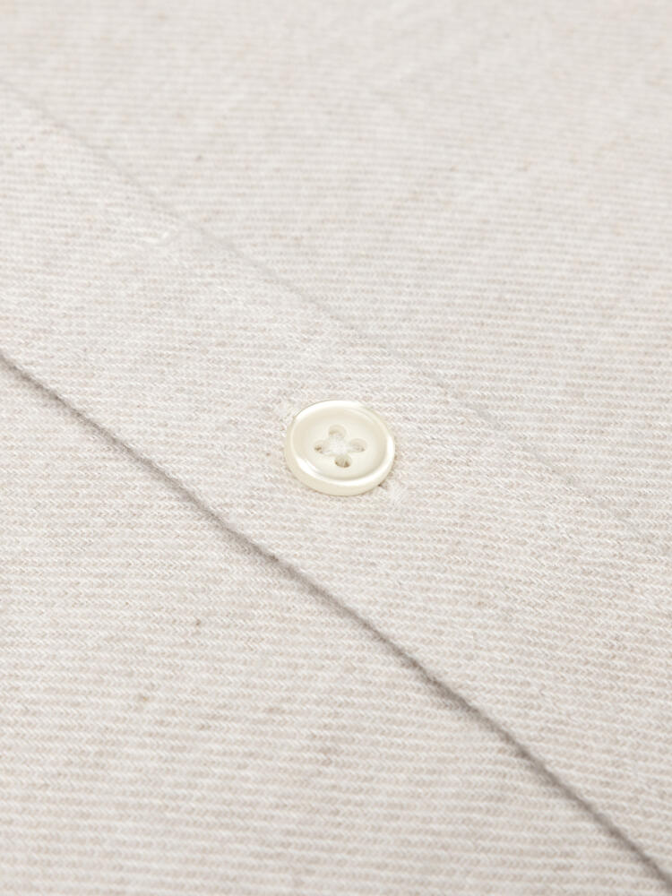 Storm off-white flannel shirt - Button-down collar