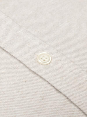 Storm off-white flannel shirt - Button-down collar