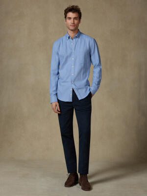 Storm sky flannel shirt - Button-down collar