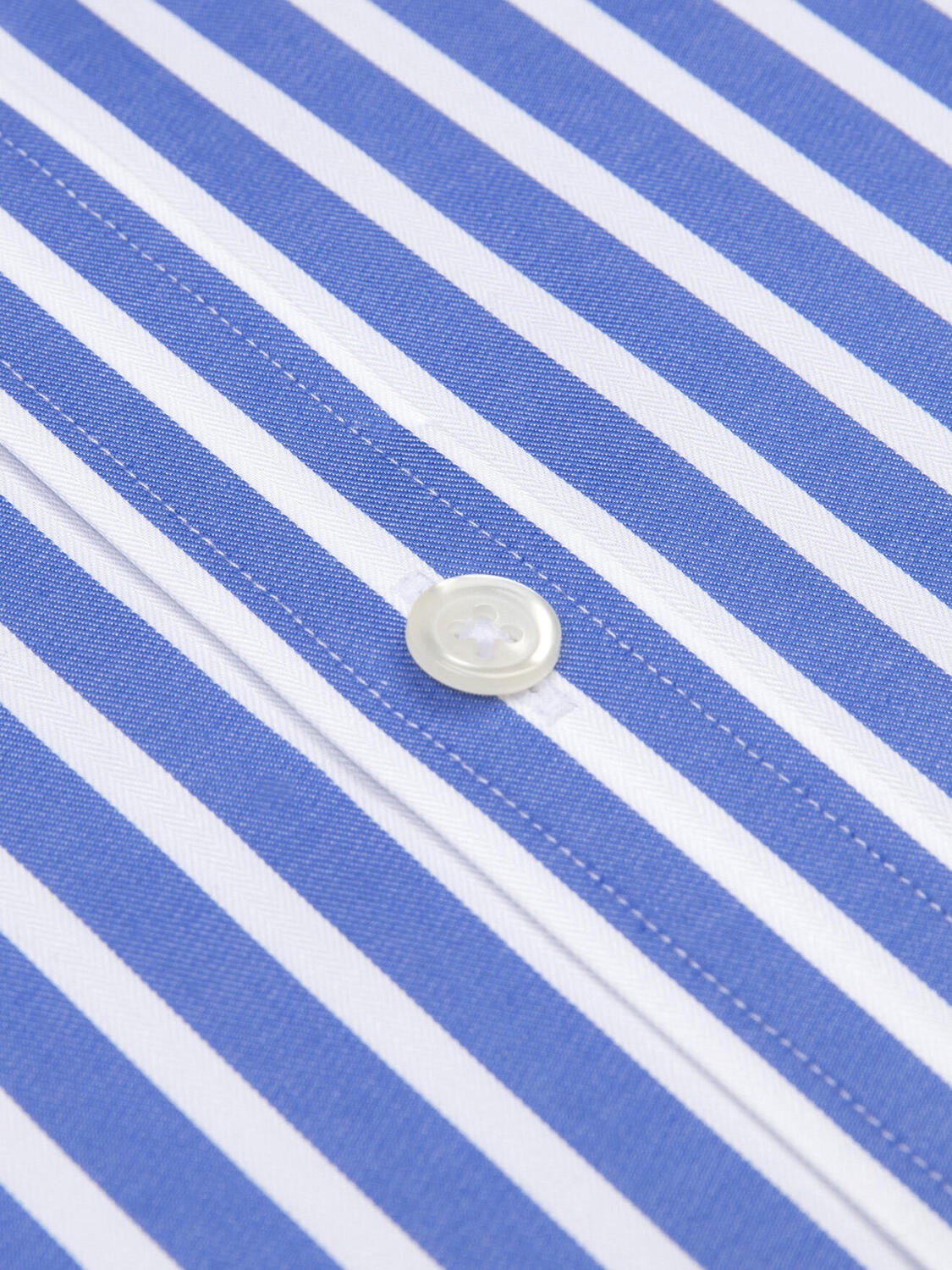 Toby shirt with blue stripes   - Button down collar