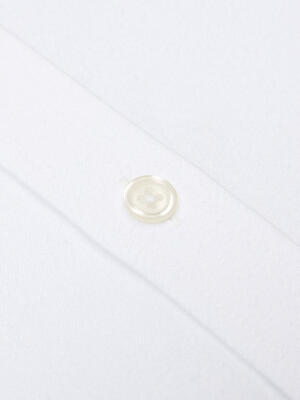 Vils white brushed oxford shirt - Button-down collar