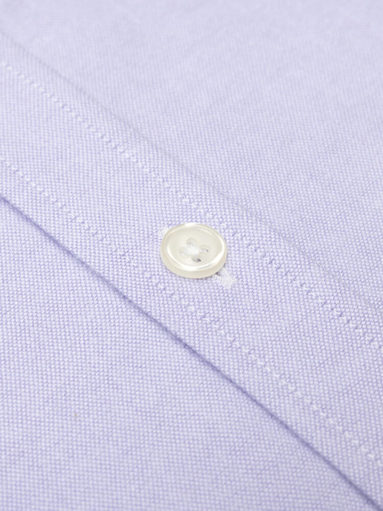 Vils mauve brushed oxford shirt - Button-down collar