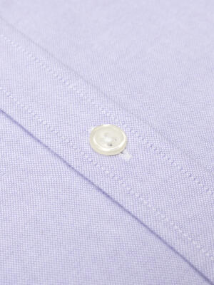 Vils mauve brushed oxford shirt - Button-down collar