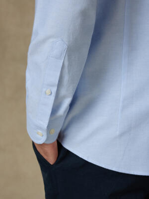 Vils sky brushed oxford shirt - Button-down collar