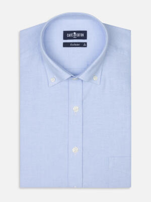 Vils sky brushed oxford shirt - Button-down collar